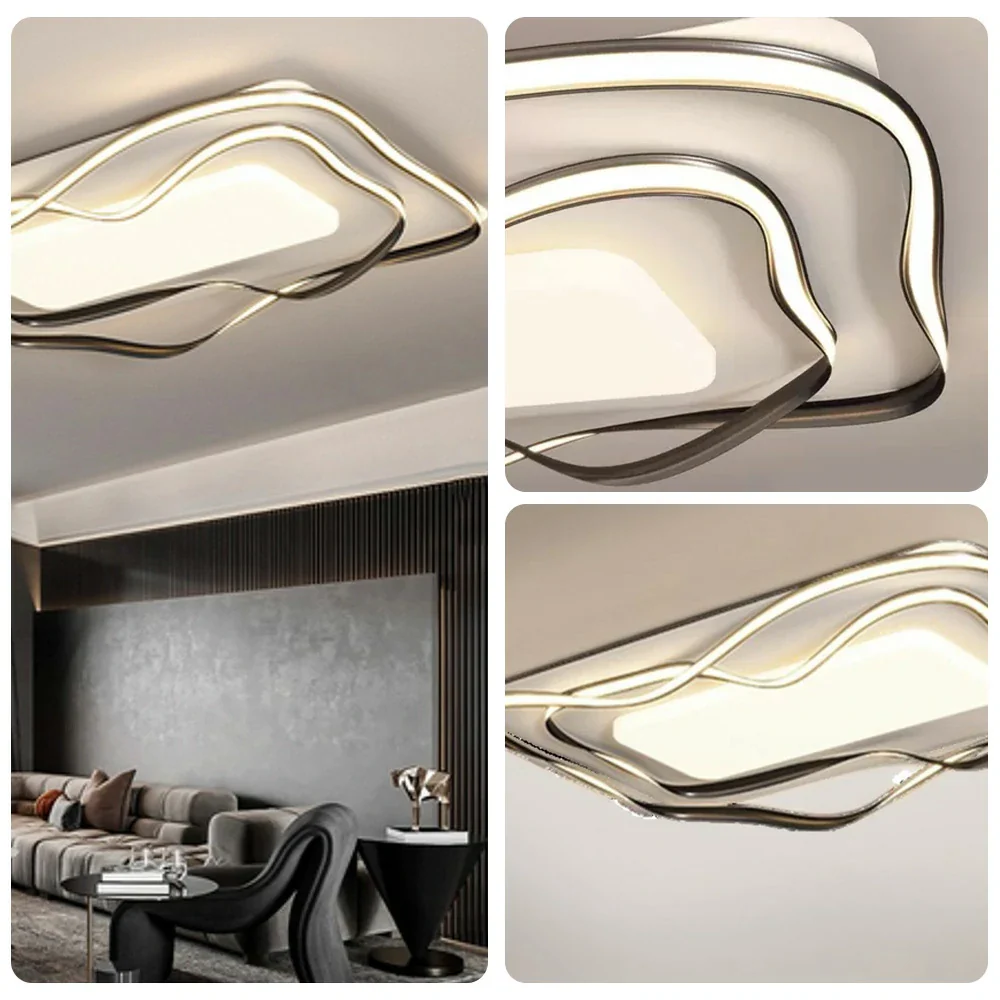 LIVARA 236W Ceiling Light with 360° Surround Illumination, Full-Spectrum Eye-Comfort LED & Anti-Rust Metal Frame - Black - Image 3