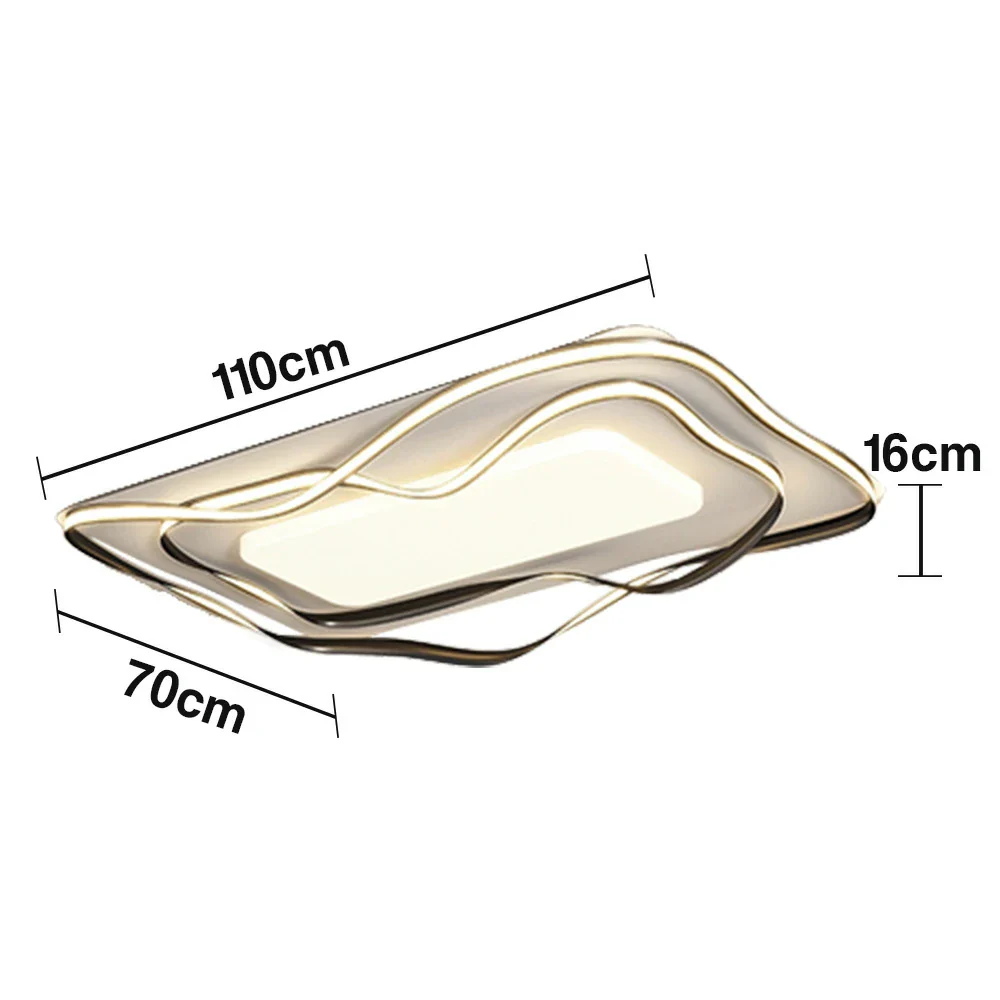 LIVARA 236W Ceiling Light with 360° Surround Illumination, Full-Spectrum Eye-Comfort LED & Anti-Rust Metal Frame - Black - Image 5