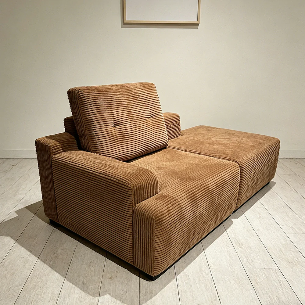 LIVARA B317B Single Arm Sofa Compressible Packaging Quick Rebound Cushion High Density Foam Core Space Saving Design - Image 4