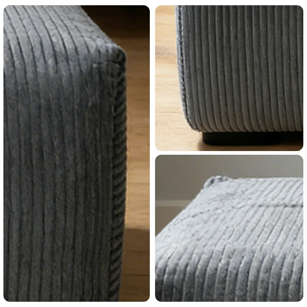 LIVARA B315 Ottoman Compressible Packaging Quick Rebound Cushion High Density Foam Core Space Saving Design - Image 3