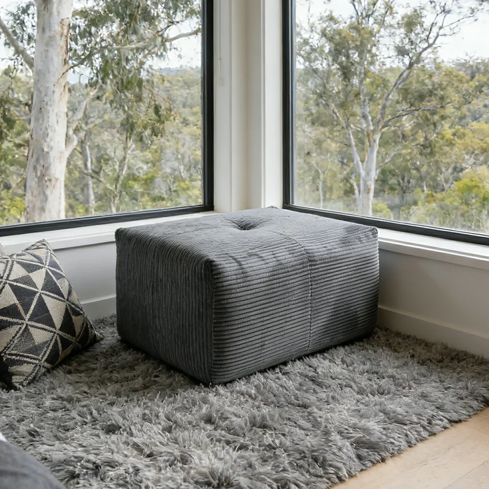 LIVARA B315 Ottoman Compressible Packaging Quick Rebound Cushion High Density Foam Core Space Saving Design - Image 4