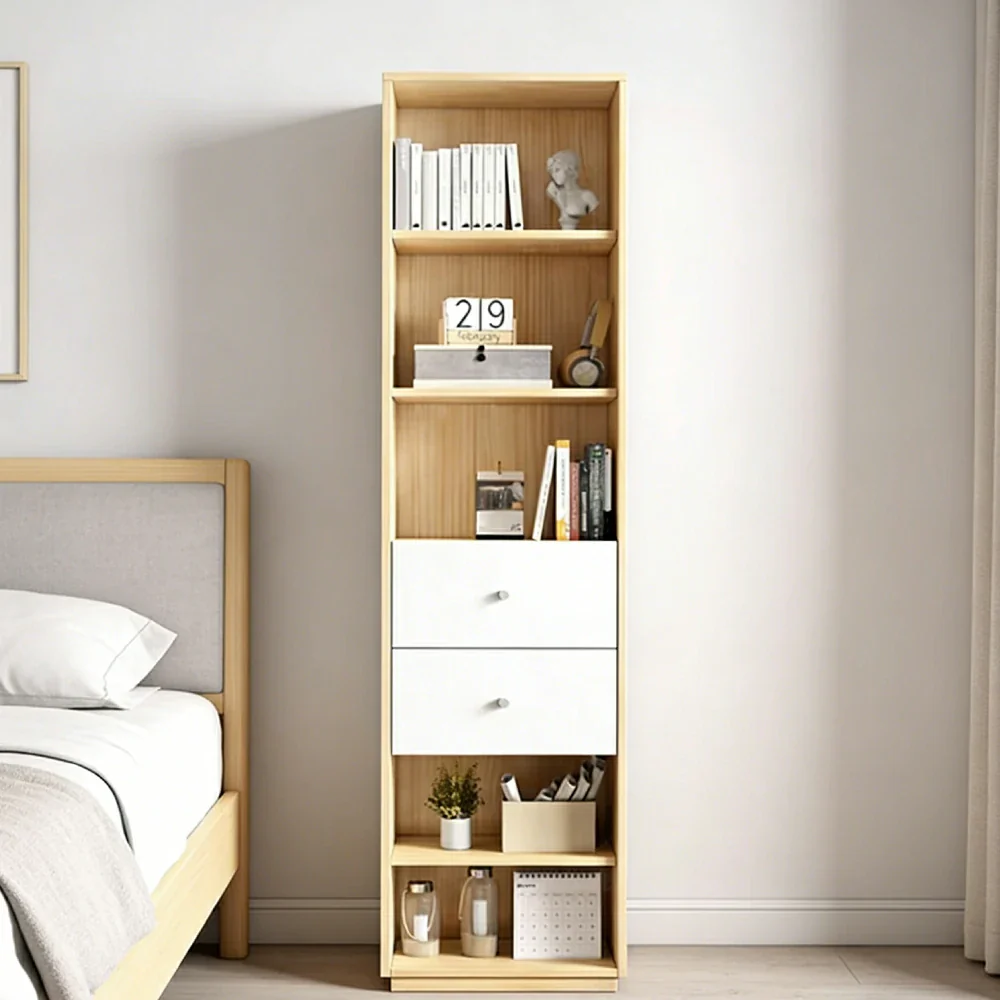 LIVARA 3-Drawer Cabinet - Solid Wood Construction with Tiered Display Shelves, Concealed Storage & Smooth-Close Hardware - Image 2