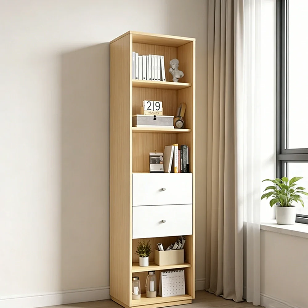 LIVARA 3-Drawer Cabinet - Solid Wood Construction with Tiered Display Shelves, Concealed Storage & Smooth-Close Hardware - Image 4