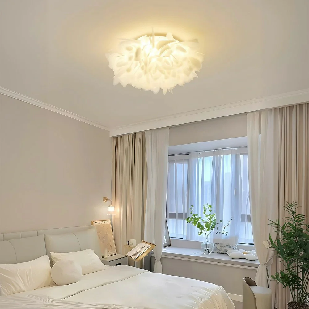 LIVARA 36W LED Ceiling Light Three-Color Dimmable Modern Petal Design Decorative Lamp for Living Room and Bedroom - Image 2
