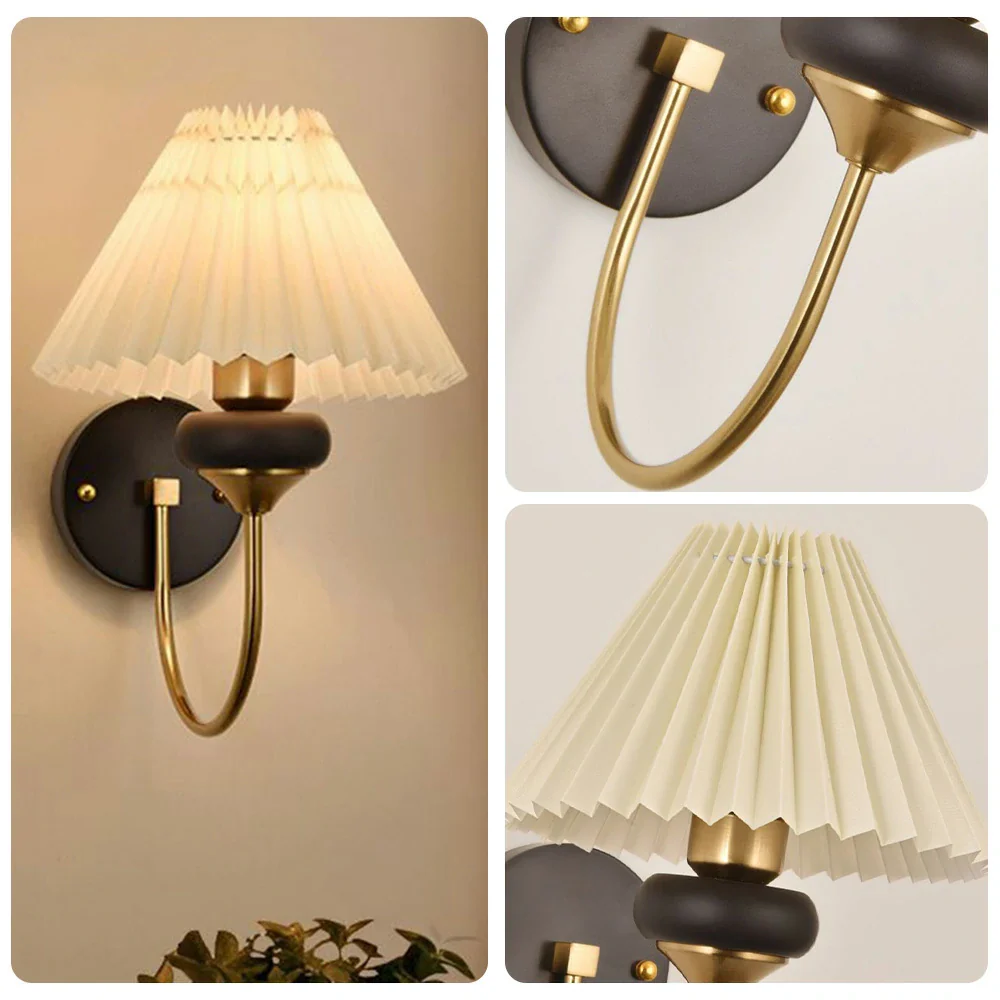 LIVARA 12W Modern Fabric Wall Lamp Three-Color Dimmable LED Light with Magic Bean Design - Image 3