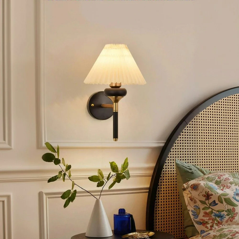LIVARA 12W Three-Color Dimmable LED Wall Lamp Magic Bean Modern Decorative Fabric Light - Image 2