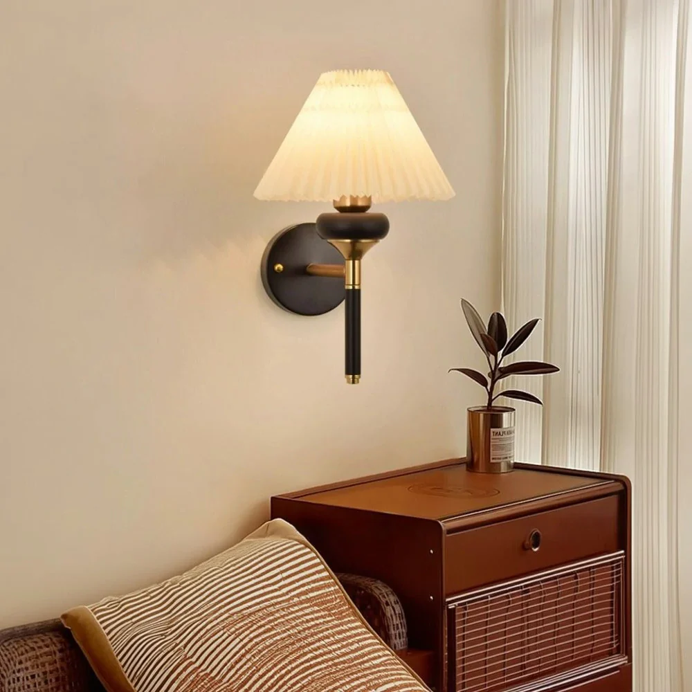 LIVARA 12W Three-Color Dimmable LED Wall Lamp Magic Bean Modern Decorative Fabric Light - Image 4
