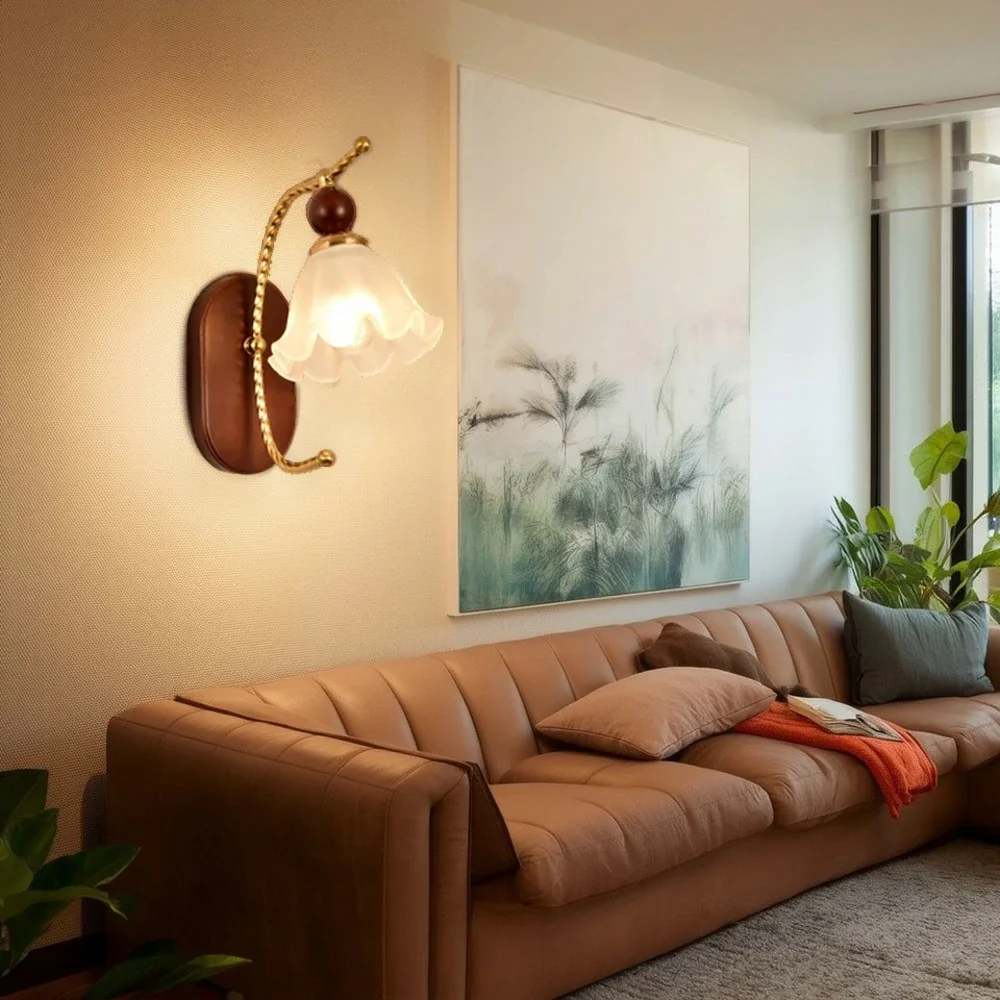 LIVARA 12W Summer Lily LED Wall Lamp Three-Color Dimmable Eye-Protection Light Modern Decorative Design - Image 2
