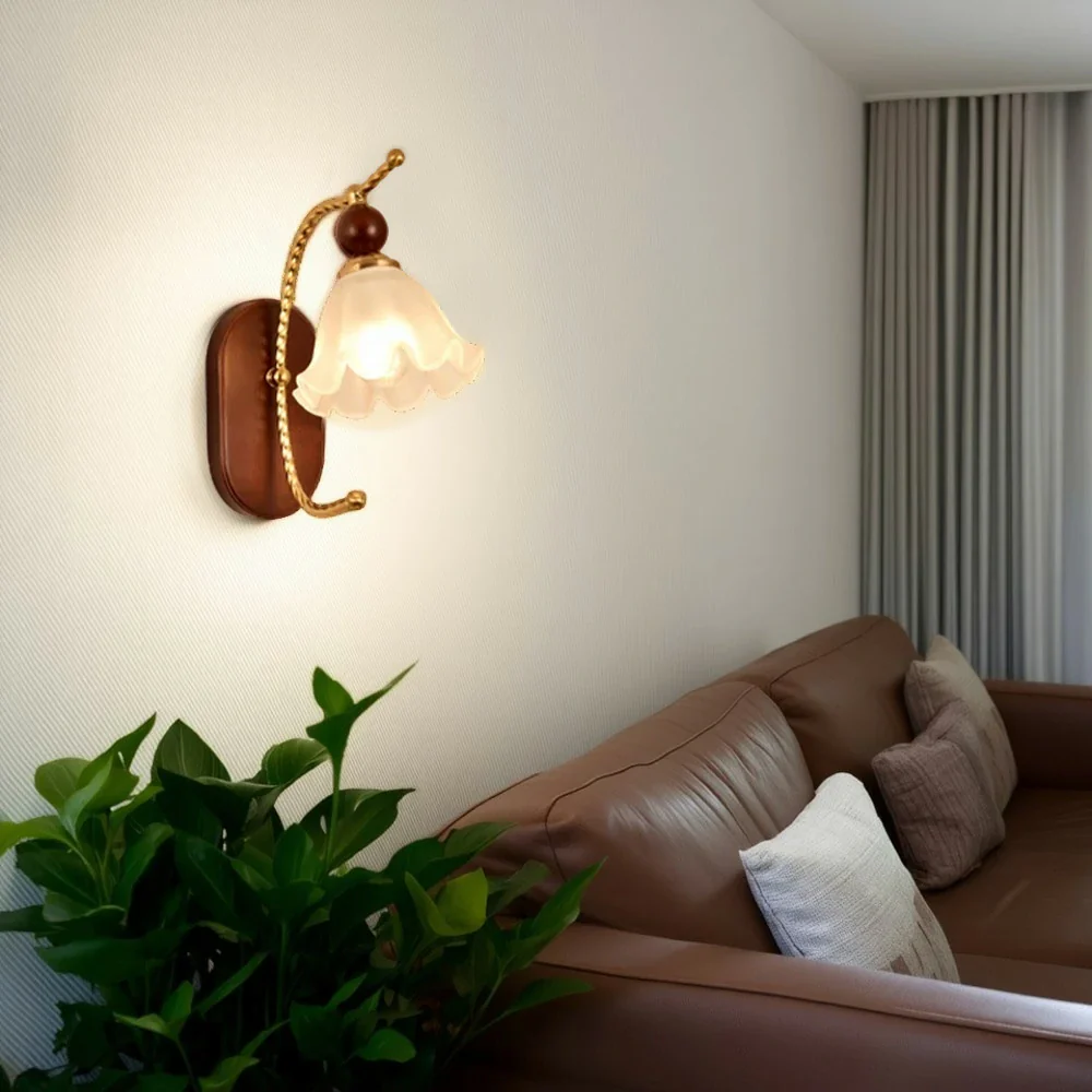 LIVARA 12W Summer Lily LED Wall Lamp Three-Color Dimmable Eye-Protection Light Modern Decorative Design - Image 4