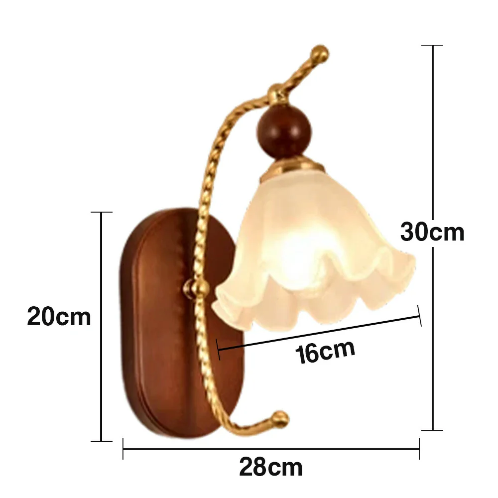 LIVARA 12W Summer Lily LED Wall Lamp Three-Color Dimmable Eye-Protection Light Modern Decorative Design - Image 5