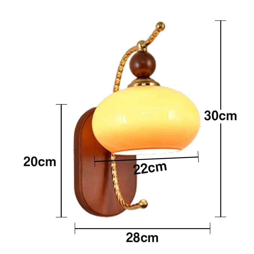 LIVARA 12W Persimmon LED Wall Lamp Three-Color Dimmable Eye-Protection Light Modern Decorative Design - Image 5