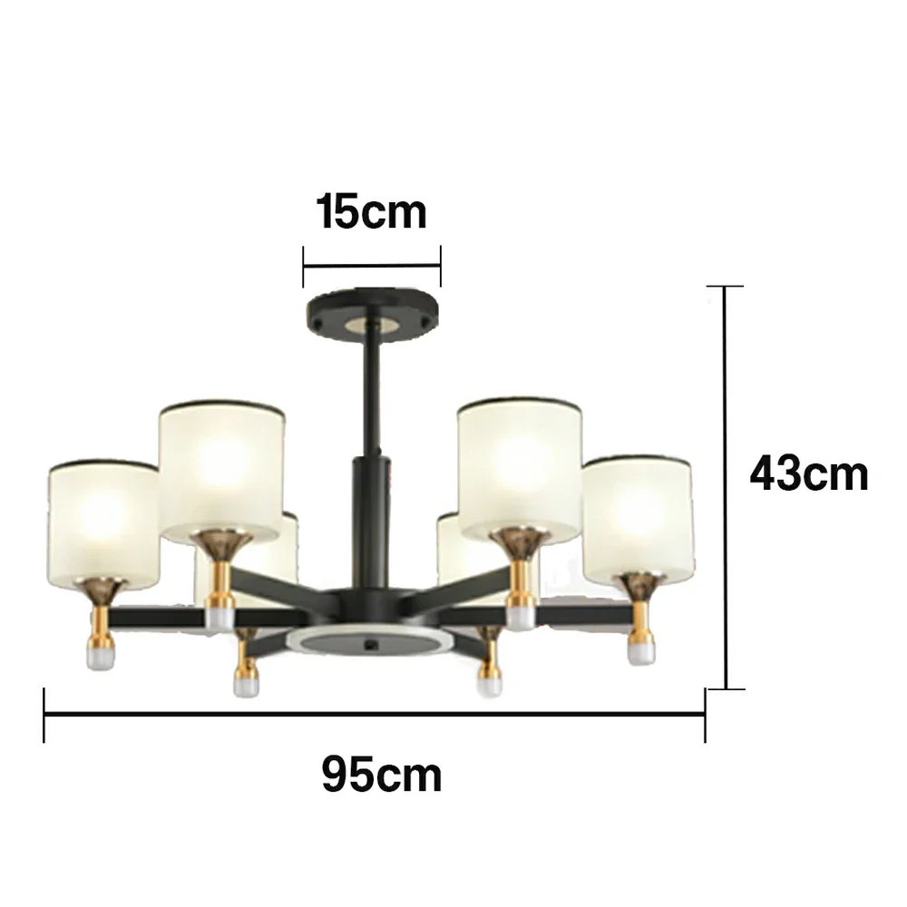 LIVARA 72W Crystal Pendant Light with Adjustable Three-Color LED, Dual Light Source & Flicker-Free Eye-Comfort Design - Image 5