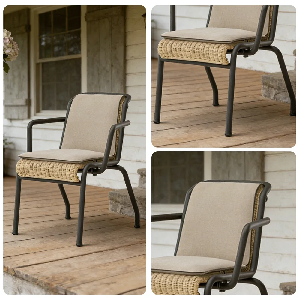 LIVARA Armchair - 2.0mm Aluminium Frame, UV and Rust-Resistant Finish, Quick-Dry Cushion, Indoor and Outdoor Use - Image 3