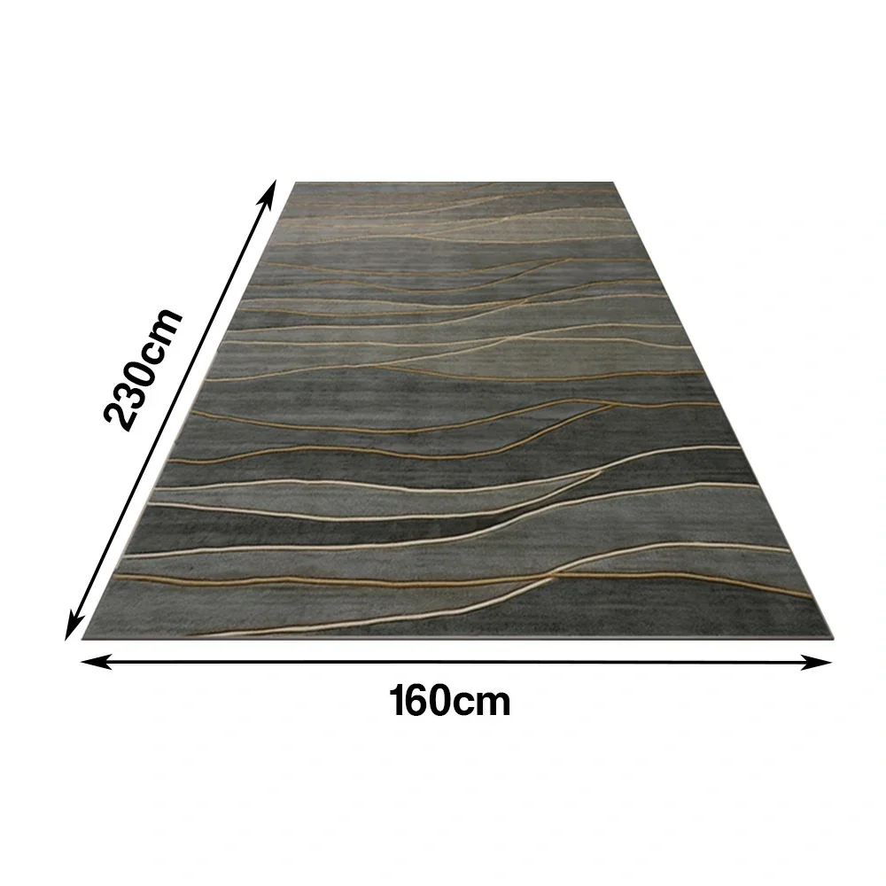 LIVARA Floor Rugs 160/200cm High-Quality Belgian Velvet, Soft & Durable, Stain-Resistant, Anti-Slip Backing - Image 5