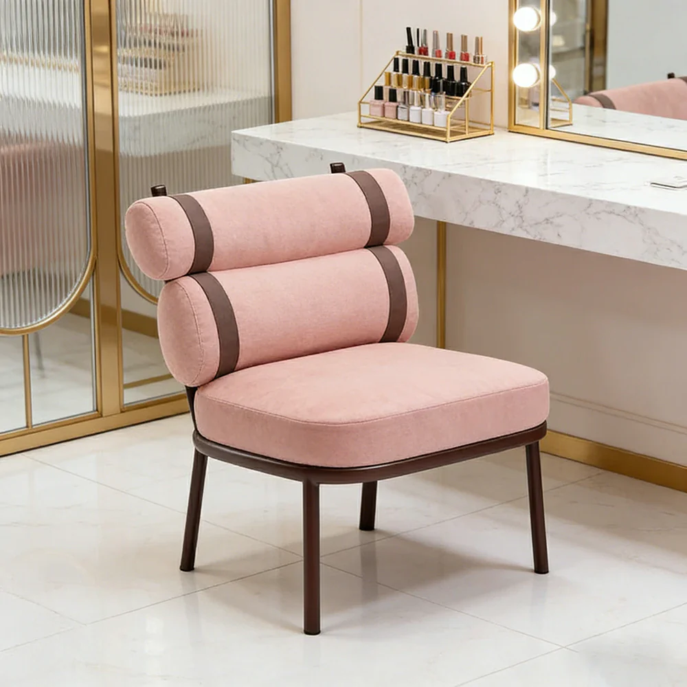 LIVARA Aluminium Lounge Chair - Dual-Layer Ergonomic Backrest, Full Aluminium Frame, Soft Woven Cushion, Modern Armless Design - Image 4