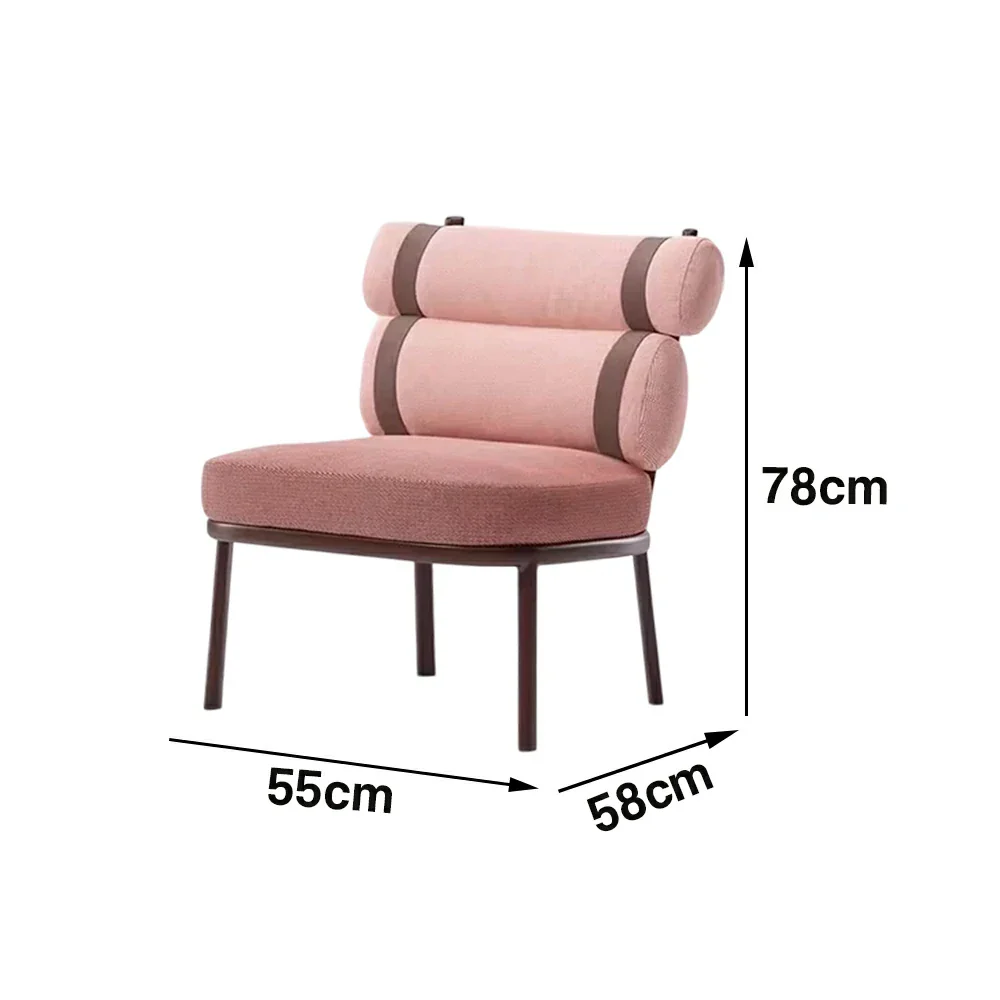 LIVARA Aluminium Lounge Chair - Dual-Layer Ergonomic Backrest, Full Aluminium Frame, Soft Woven Cushion, Modern Armless Design - Image 5