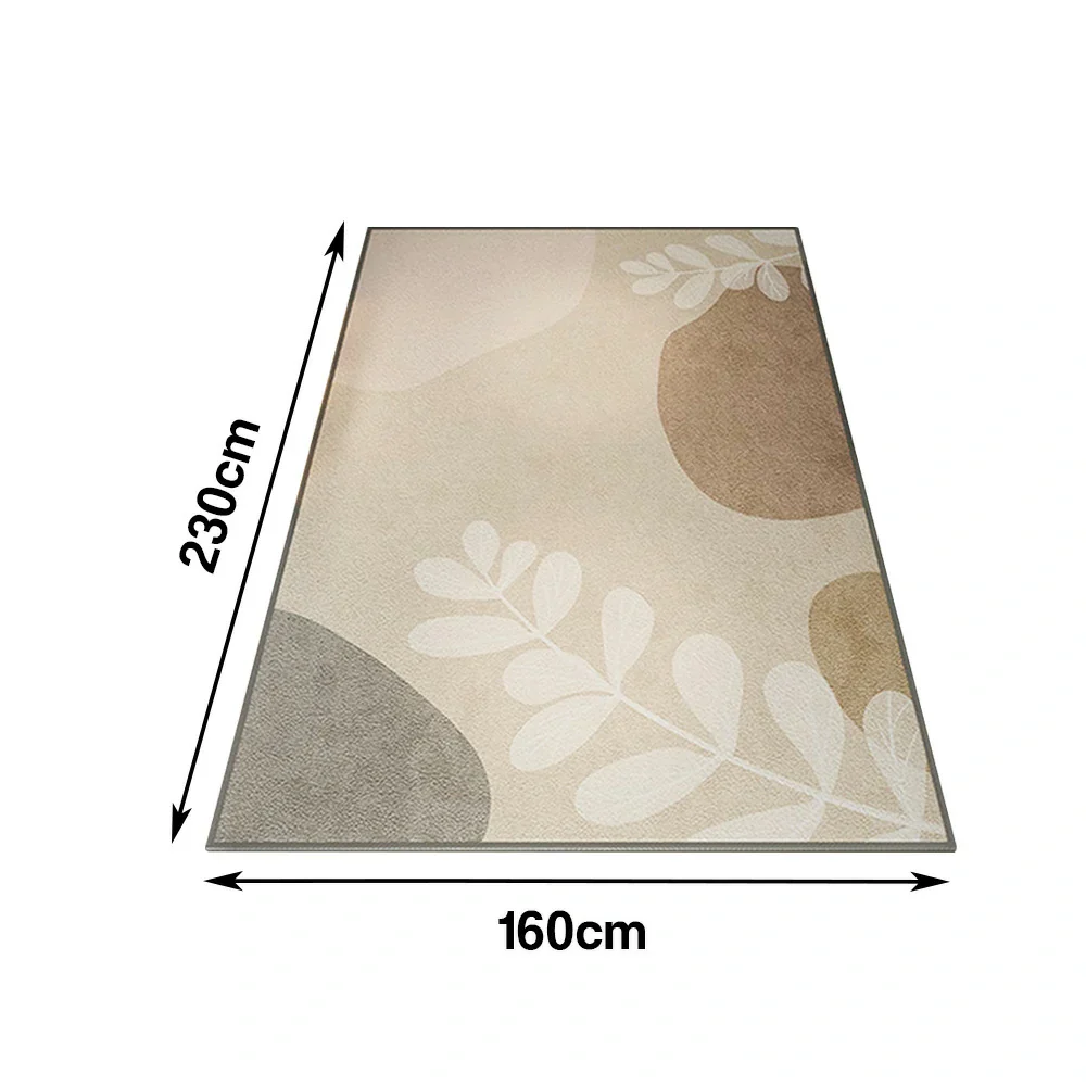 LIVARA Floor Rugs 140/160cm Non-Fraying, Dense Weave, Stain-Resistant, Soft Texture, Anti-Slip Backing - Image 6