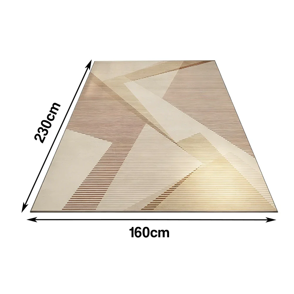 LIVARA Floor Rugs 140/160cm Belgian Velvet, High-Density, Durable, Stain-Resistant, Anti-Slip Backing - Image 6