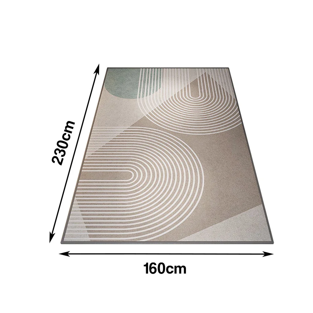 LIVARA Floor Rugs 140/160cm Customizable, Soft Texture, High-Density Weave, Stain-Resistant, Anti-Slip Backing - Image 6