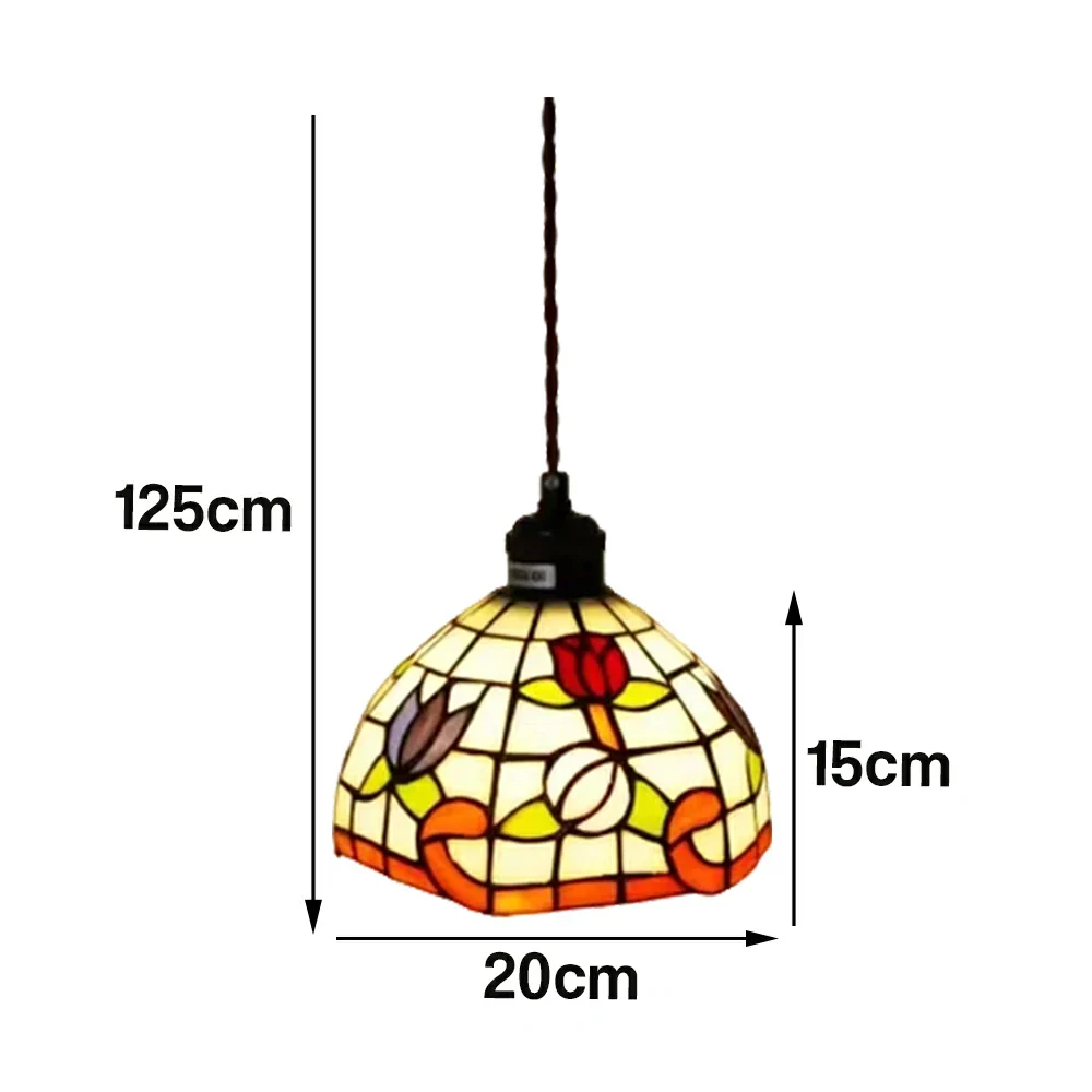 LIVARA Plum Blossom Pattern Pendant Light Minimalist Hanging Lamp Floral Shade E27 Ceiling Light for Bedroom Bedside Dining Area - Image 6