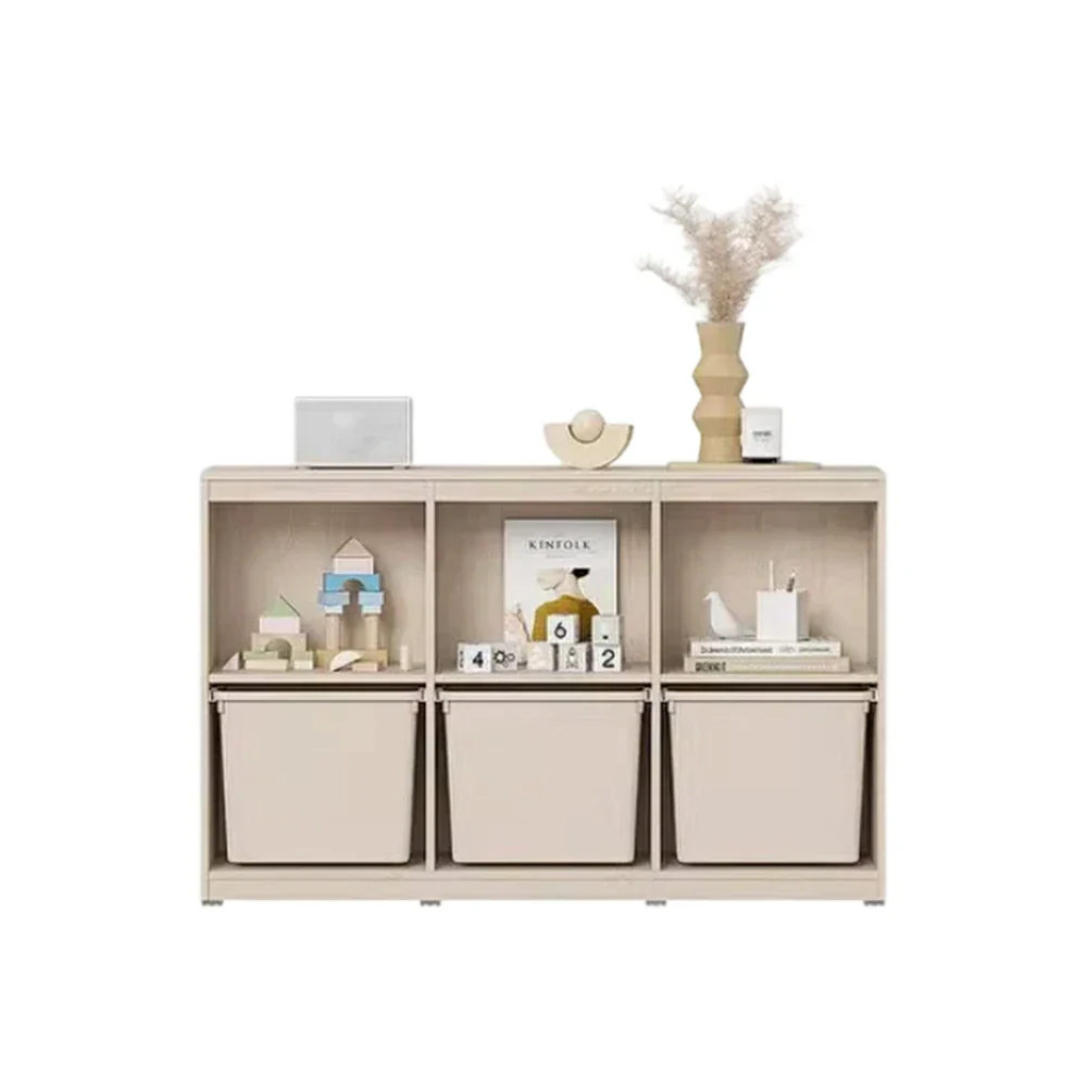 LIVARA 2-Tier Kids Storage Bookshelf - Honey Yellow Storage Bins with Open Shelving, Space-Saving Organiser for Playroom & Bedroom - Honey Yellow - Image 2