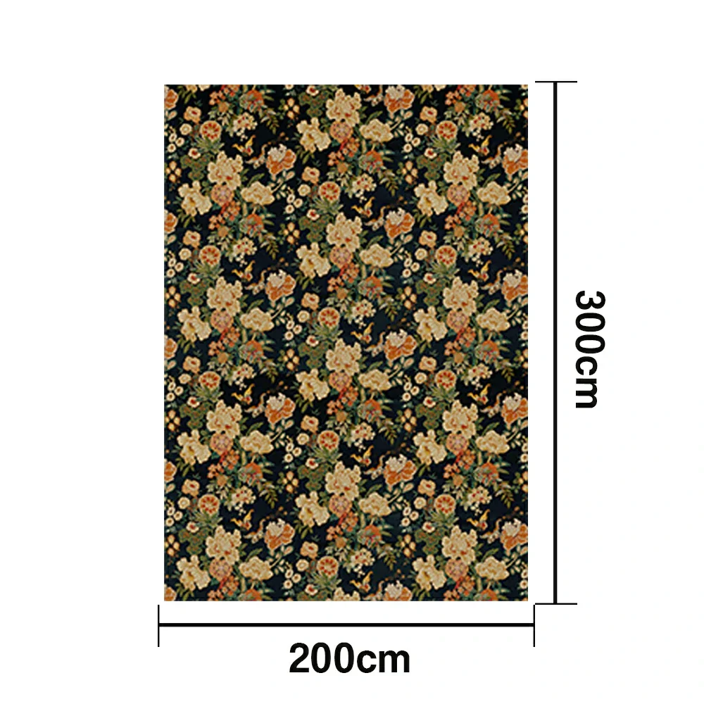 LIVARA 160/200cm Loop-Pile Rug - Upgraded Non-Slip Eco Cotton-Latex Backing - Elegant Border Frame, Classic Vintage Floral Pattern, Soft & Durable - Yellow Floral Border - Image 6