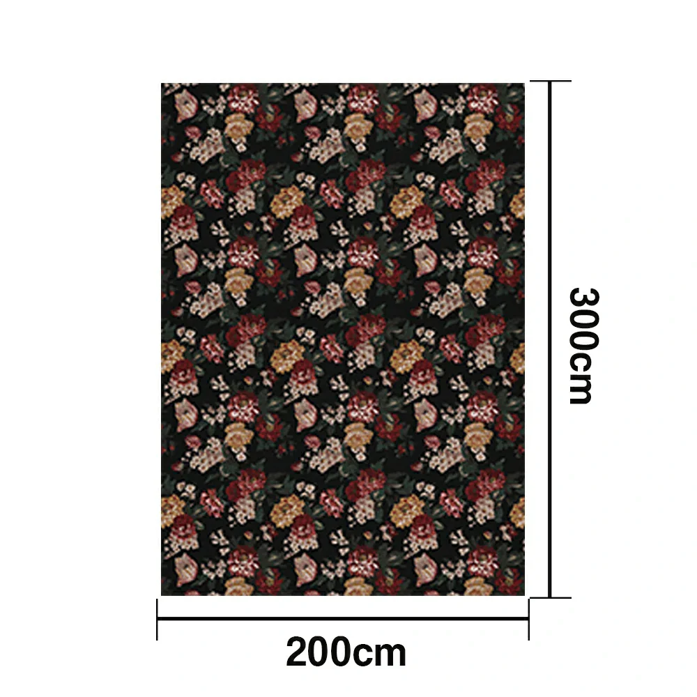 LIVARA 160/200cm Loop-Pile Rug - Non-Slip Eco Cotton-Latex Backing, Soft & Durable, Easy to Clean - Pink Rose Bloom - Image 6