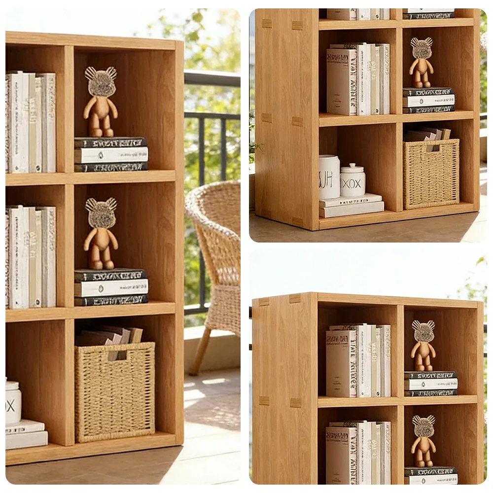 LIVARA Solid Wood 3-Tier Storage Shelf - Large Capacity Open Cubby Design, Space-Saving Home & Kids Organiser - Natural Wood - Image 3