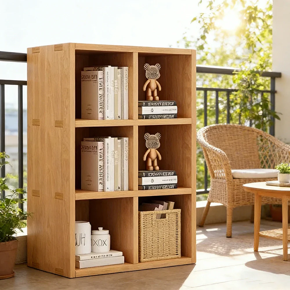 LIVARA Solid Wood 3-Tier Storage Shelf - Large Capacity Open Cubby Design, Space-Saving Home & Kids Organiser - Natural Wood - Image 4