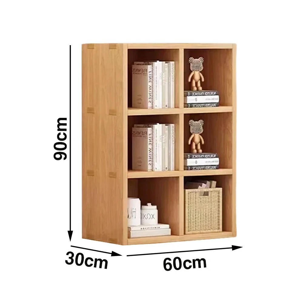 LIVARA Solid Wood 3-Tier Storage Shelf - Large Capacity Open Cubby Design, Space-Saving Home & Kids Organiser - Natural Wood - Image 5