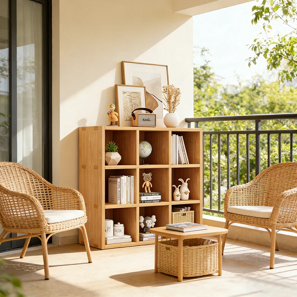 LIVARA Solid Wood 3-Tier Storage Shelf - Large Capacity Open Cubby Design, Space-Saving Home & Kids Organiser - Natural Wood - Image 9