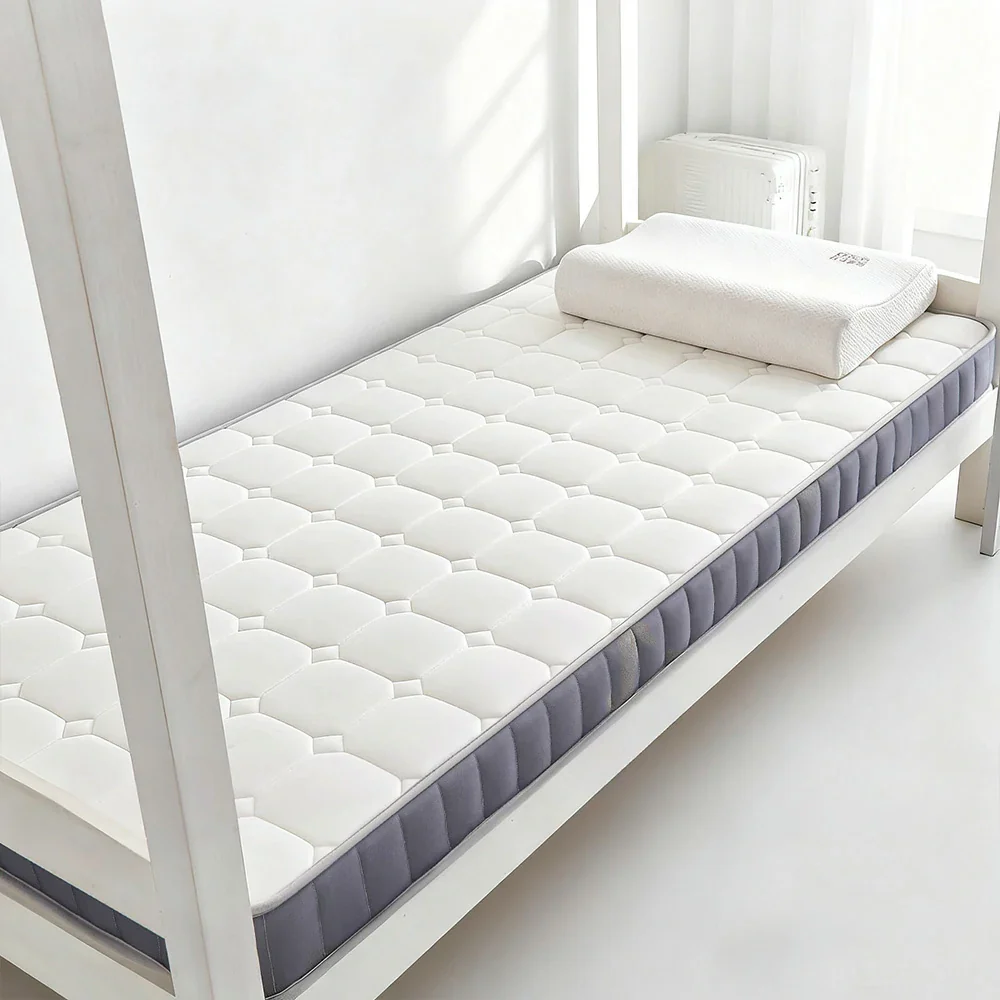 LIVARA Latex Memory Foam Mattress 120/150/180cm - 5.5cm Thick, Resilient Support, Breathable Cotton Cover, Antibacterial Milk Silk, Non-Slip Base - White - Image 2