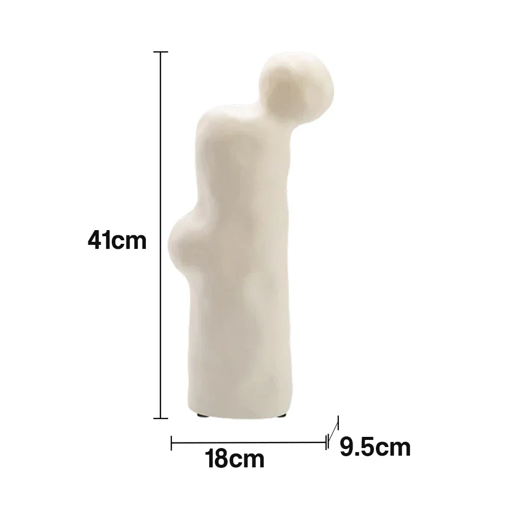 LIVARA Ceramic Decorative Ornament Artistic Display Matte White Finish Matte Ceramic Handcrafted Stone-Texture Design - Image 5