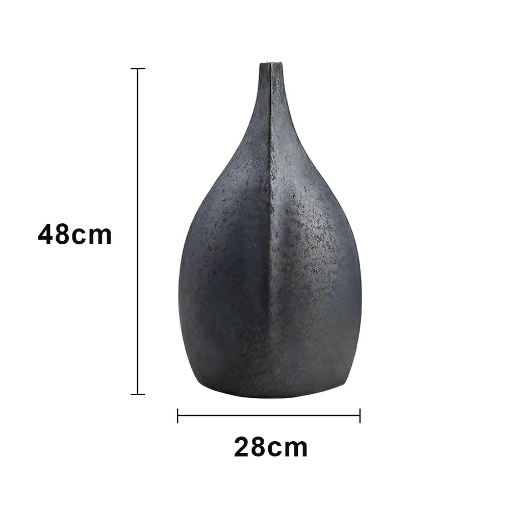 LIVARA Ceramic Decorative Ornament Small-Neck Bottle Artistic Display Matte Ceramic Handcrafted Stone-Texture Design - Image 5