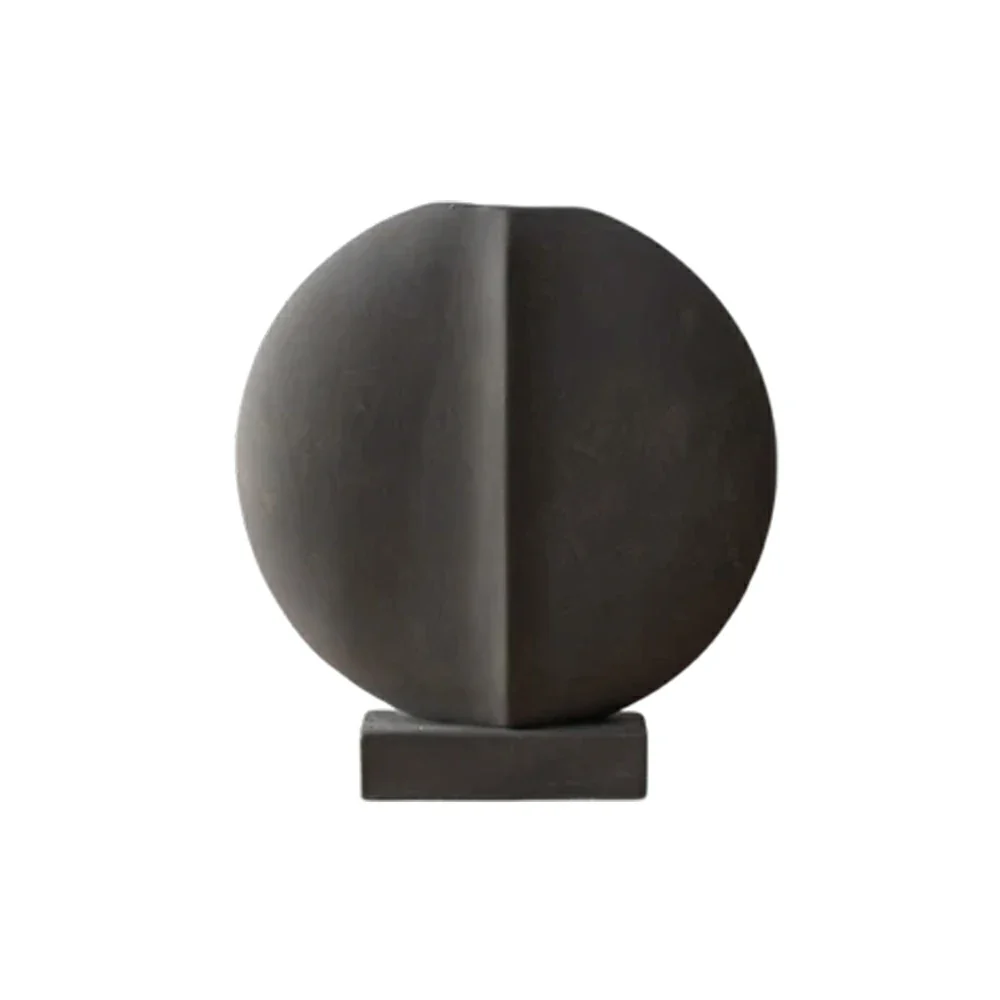 LIVARA Ceramic Decorative Ornament Lapis Light Grey Theme Artistic Display Matte Ceramic Handcrafted Stone-Texture Design