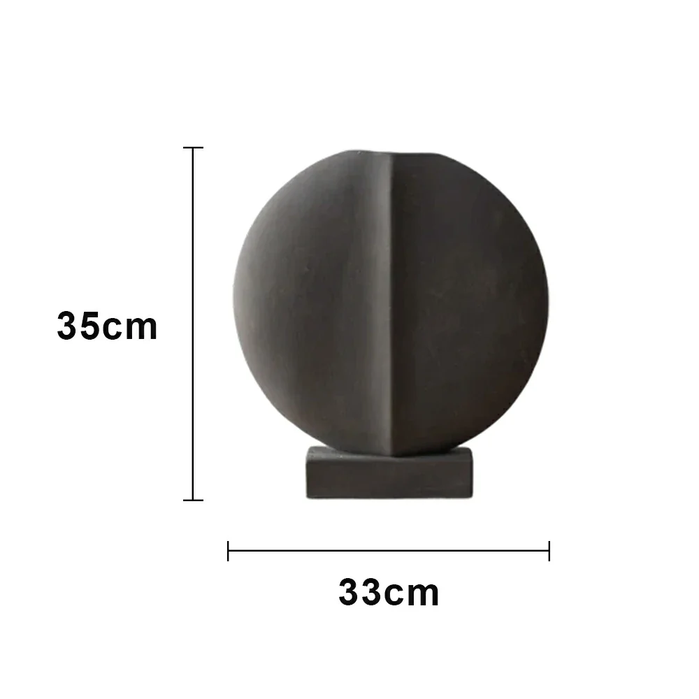 LIVARA Ceramic Decorative Ornament Lapis Light Grey Theme Artistic Display Matte Ceramic Handcrafted Stone-Texture Design - Image 5