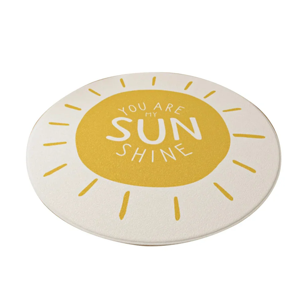 LIVARA Kids Plush Play Mat Non Slip High Density Soft Surface Durable Cozy and Floor Protective Sunshine Theme