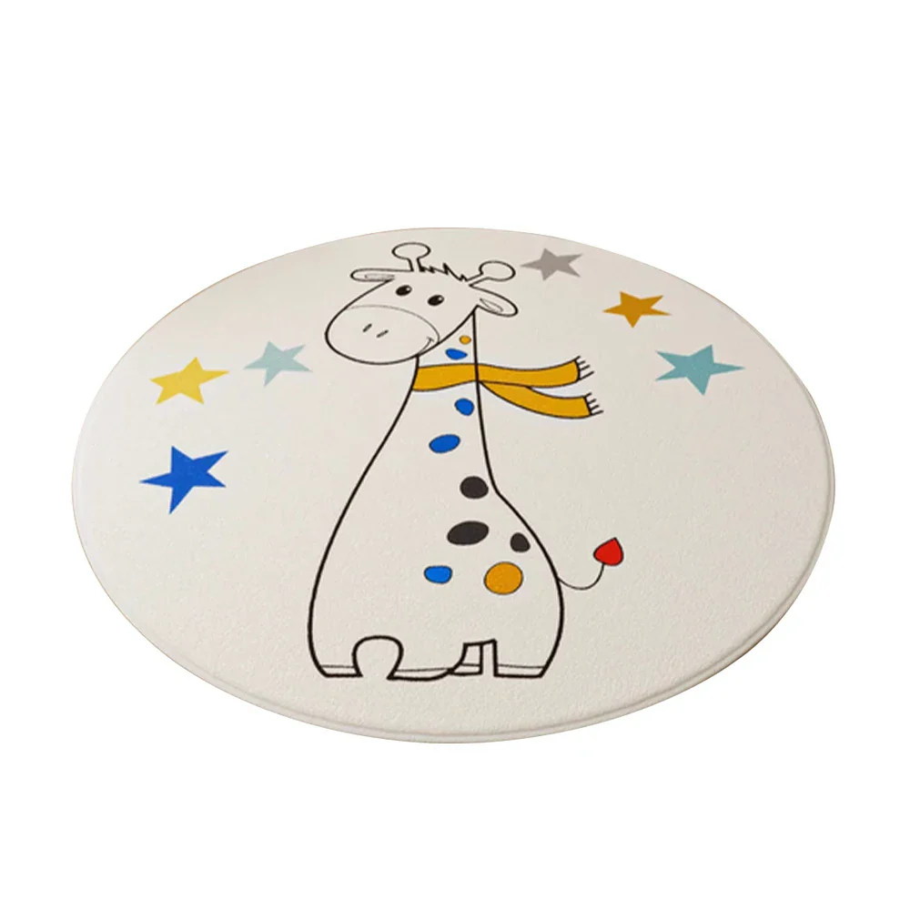 LIVARA Kids Plush Play Mat Non Slip High Density Soft Surface Durable Cozy and Floor Protective Giraffe Theme