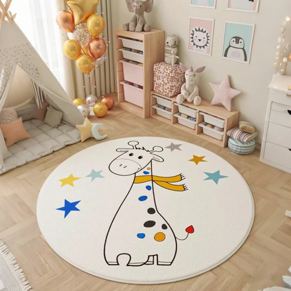 LIVARA Kids Plush Play Mat Non Slip High Density Soft Surface Durable Cozy and Floor Protective Giraffe Theme - Image 2