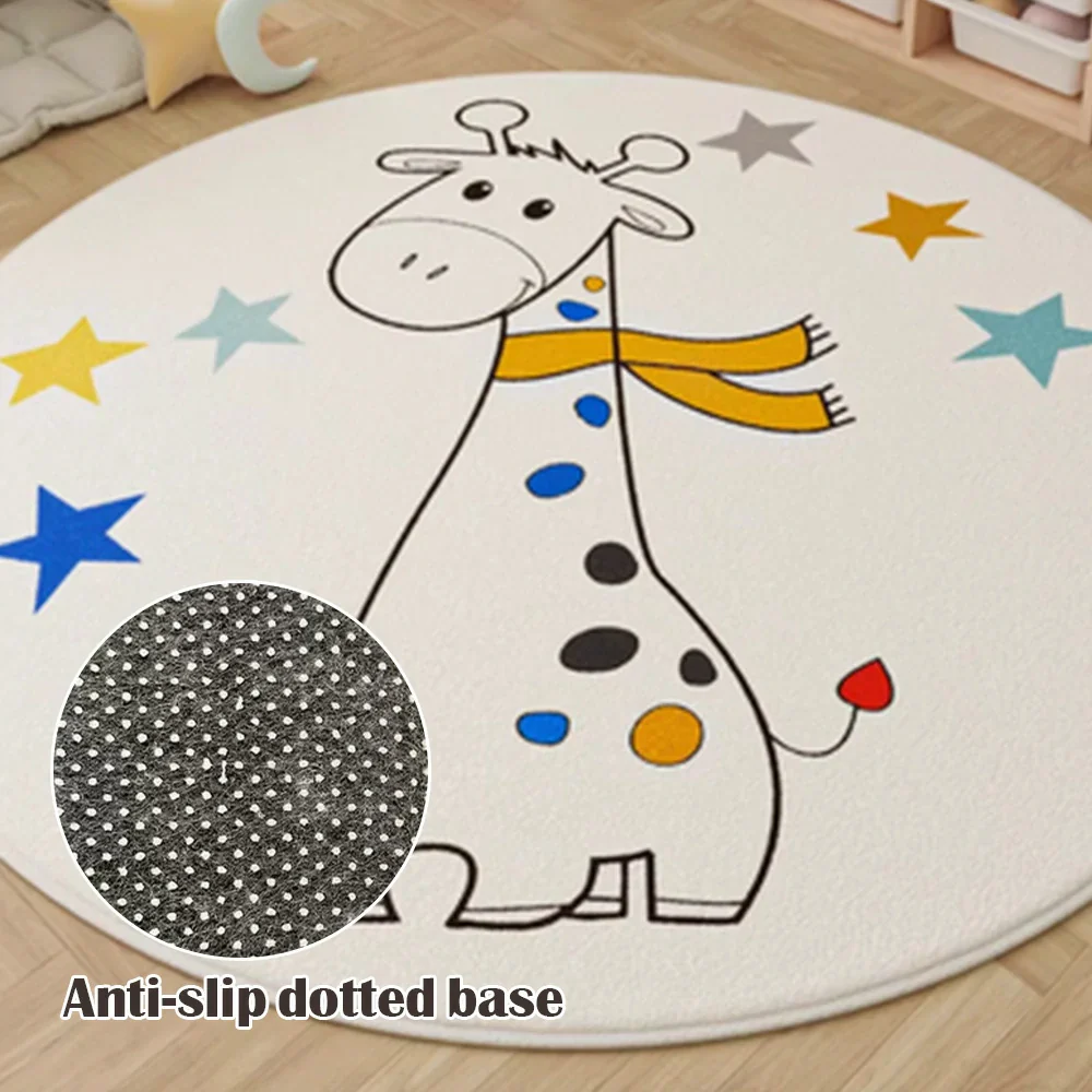 LIVARA Kids Plush Play Mat Non Slip High Density Soft Surface Durable Cozy and Floor Protective Giraffe Theme - Image 3