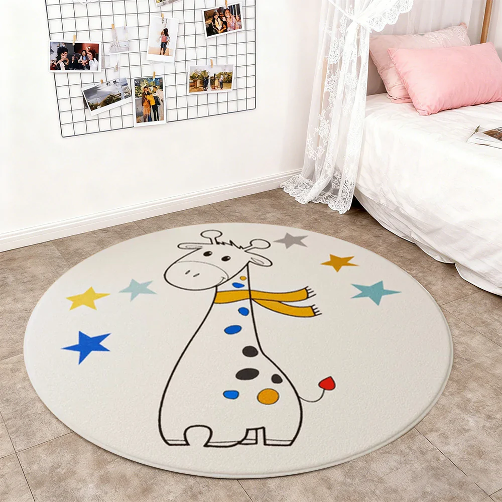 LIVARA Kids Plush Play Mat Non Slip High Density Soft Surface Durable Cozy and Floor Protective Giraffe Theme - Image 4