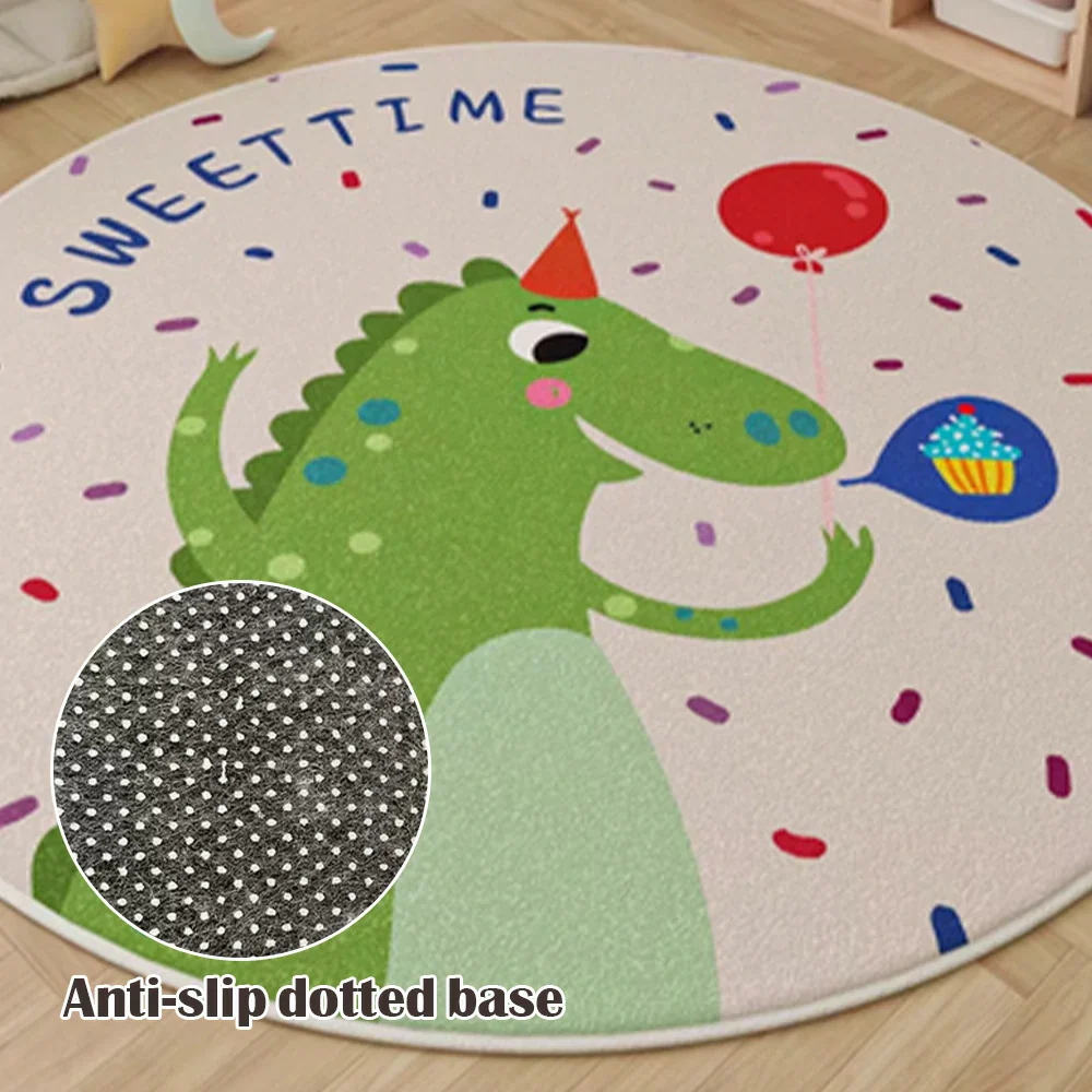 LIVARA Kids Plush Play Mat Non Slip High Density Soft Surface Durable Cozy and Floor Protective Little Dinosaur Theme - Image 3