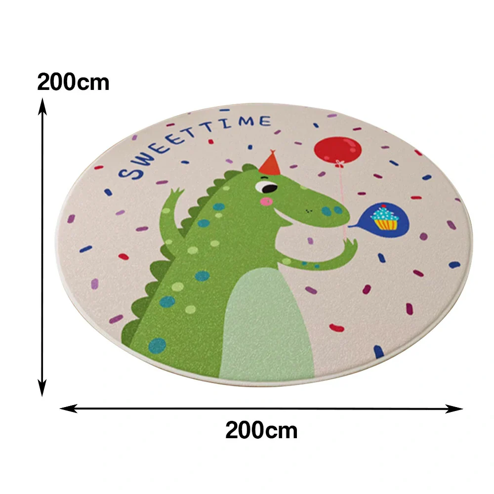 LIVARA Kids Plush Play Mat Non Slip High Density Soft Surface Durable Cozy and Floor Protective Little Dinosaur Theme - Image 5