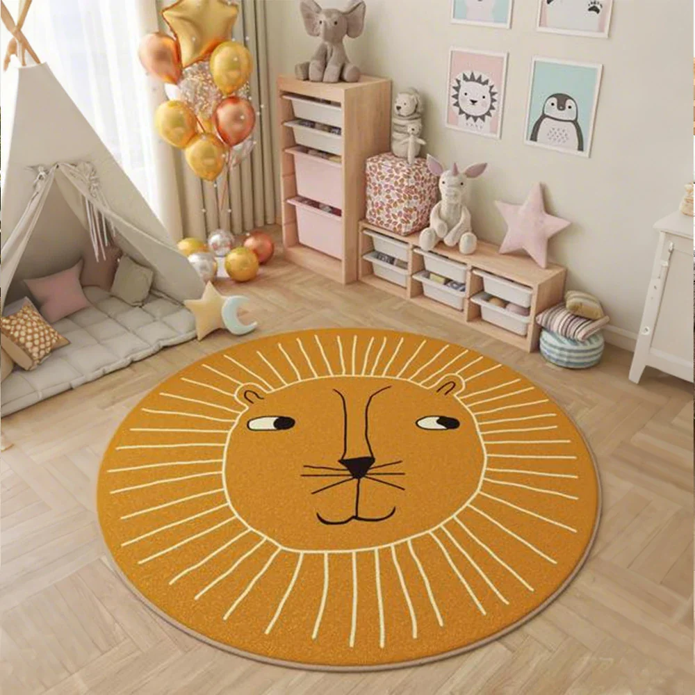 LIVARA Kids Plush Play Mat Non Slip High Density Soft Surface Durable Cozy and Floor Protective Little Lion Theme - Image 2