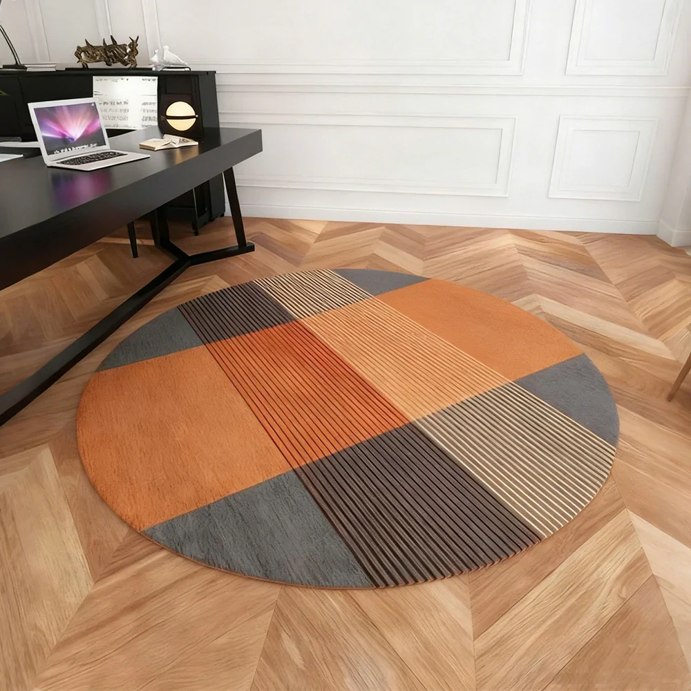 LIVARA High-Density Short Pile Rug Diameter 200cm Comfort Surface Woven Fabric Fade Resistant Low Shedding - Image 2