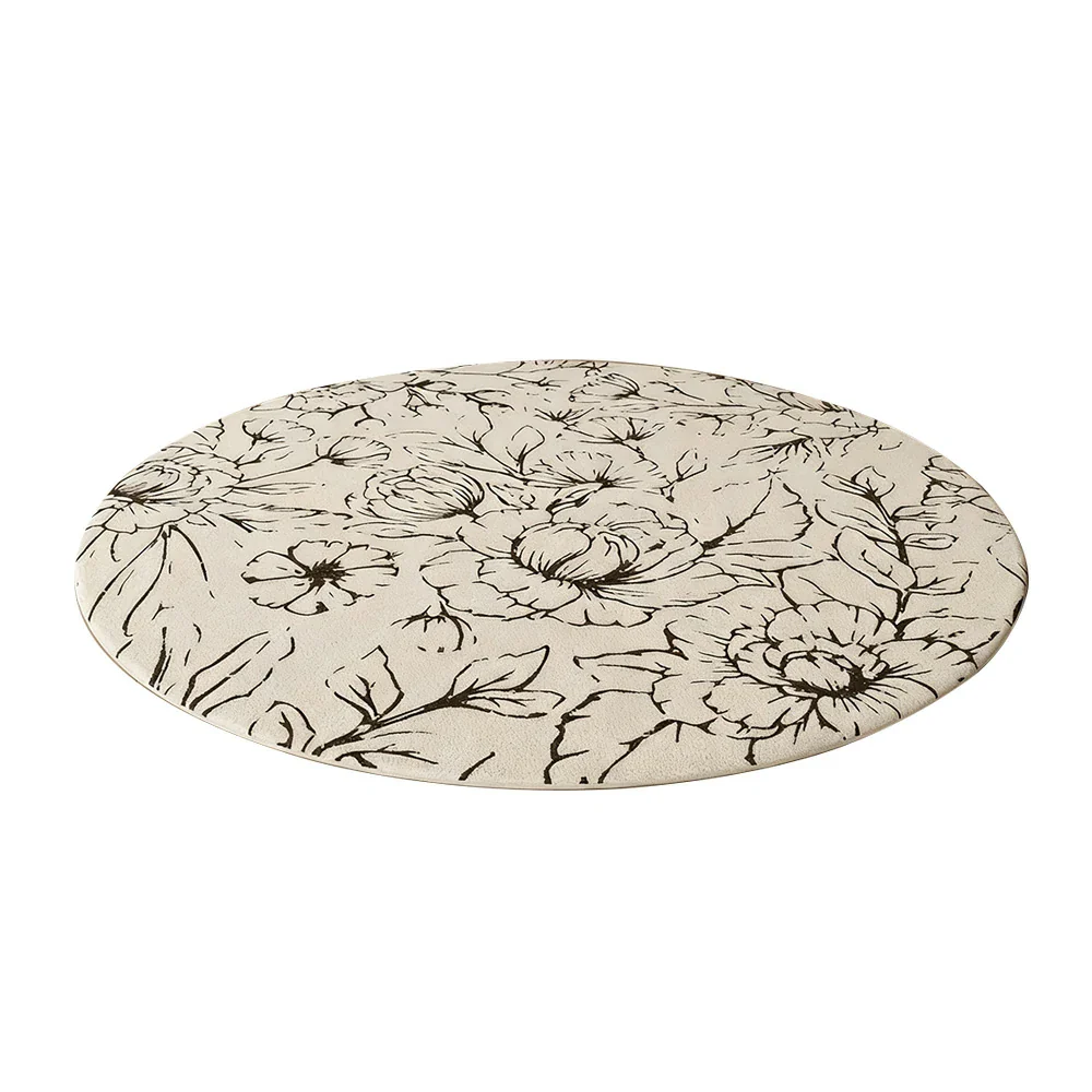 LIVARA 200cm Floor Rugs Theme Floral Ink Poetry Water & Stain Resistant High Density Woven Yarn Anti Slip Cushioned Backing Easy Care