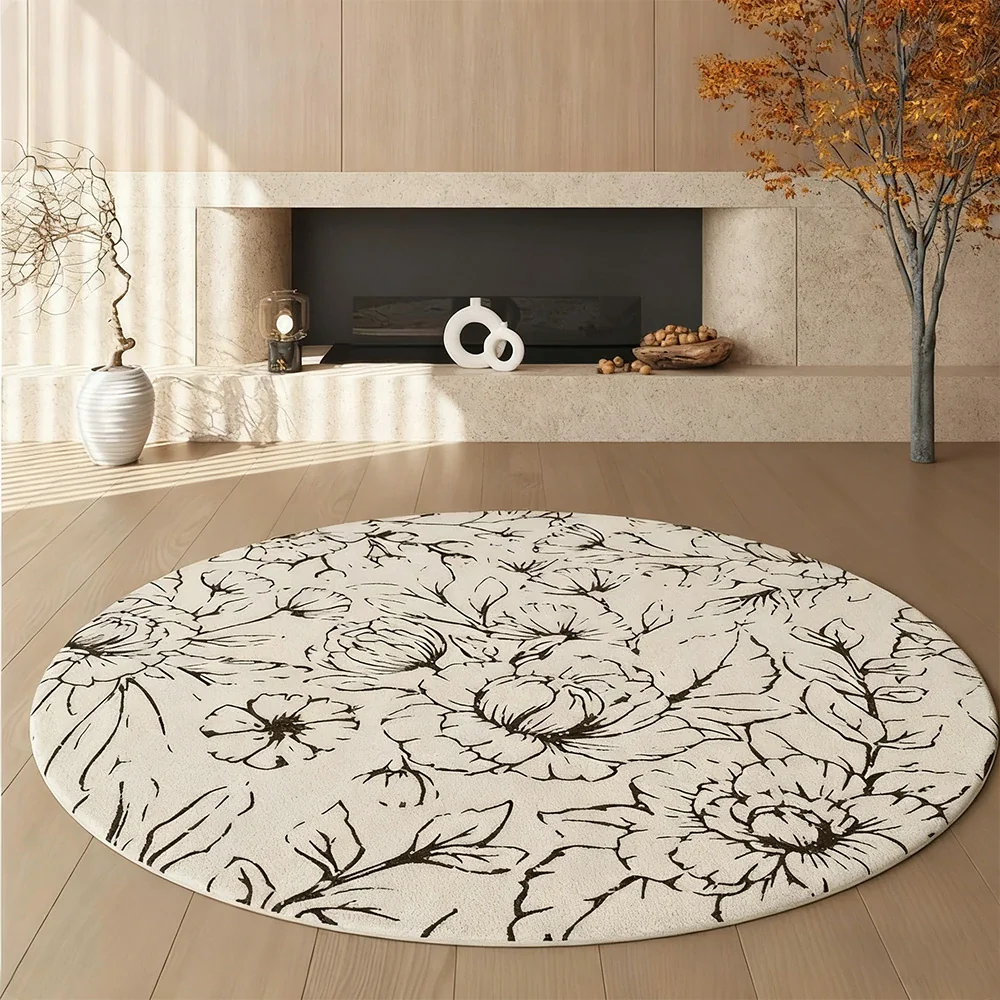 LIVARA 200cm Floor Rugs Theme Floral Ink Poetry Water & Stain Resistant High Density Woven Yarn Anti Slip Cushioned Backing Easy Care - Image 2