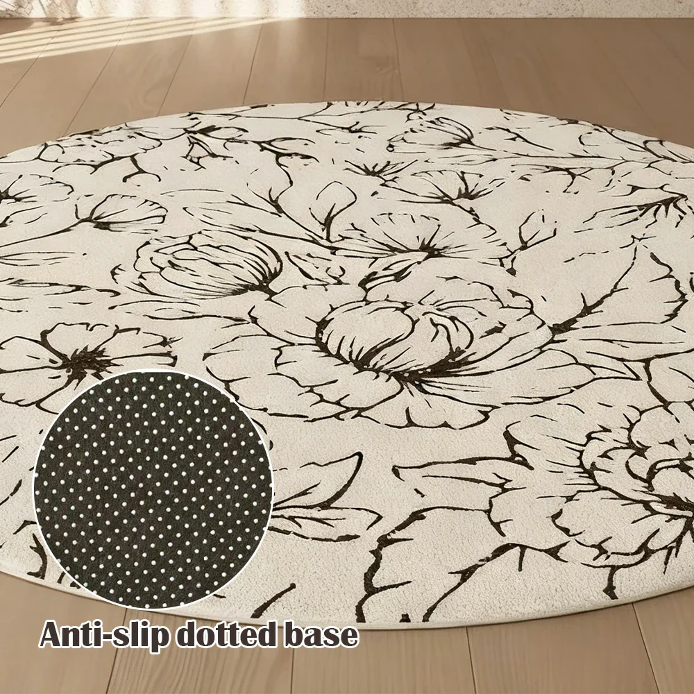 LIVARA 200cm Floor Rugs Theme Floral Ink Poetry Water & Stain Resistant High Density Woven Yarn Anti Slip Cushioned Backing Easy Care - Image 3