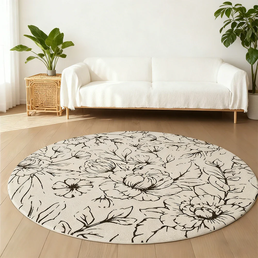 LIVARA 200cm Floor Rugs Theme Floral Ink Poetry Water & Stain Resistant High Density Woven Yarn Anti Slip Cushioned Backing Easy Care - Image 4