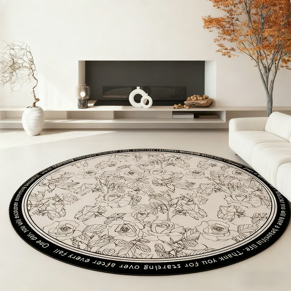 LIVARA 200cm Floor Rugs Theme Vintage Floral Garden Premium Woven Yarn Comfortable Feel Stain Protection Quiet Anti Slip Base - Image 4